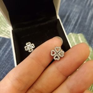 PANDORA silver stud earrings